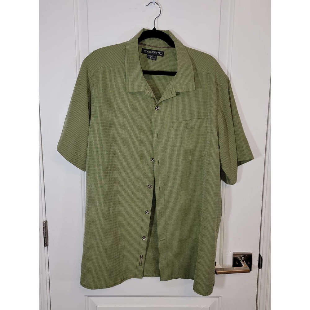 Ex-officio men's green button up shirt size XL
